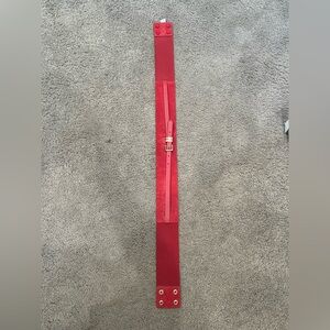 NWT White House Black Market Red Stretchy Belt